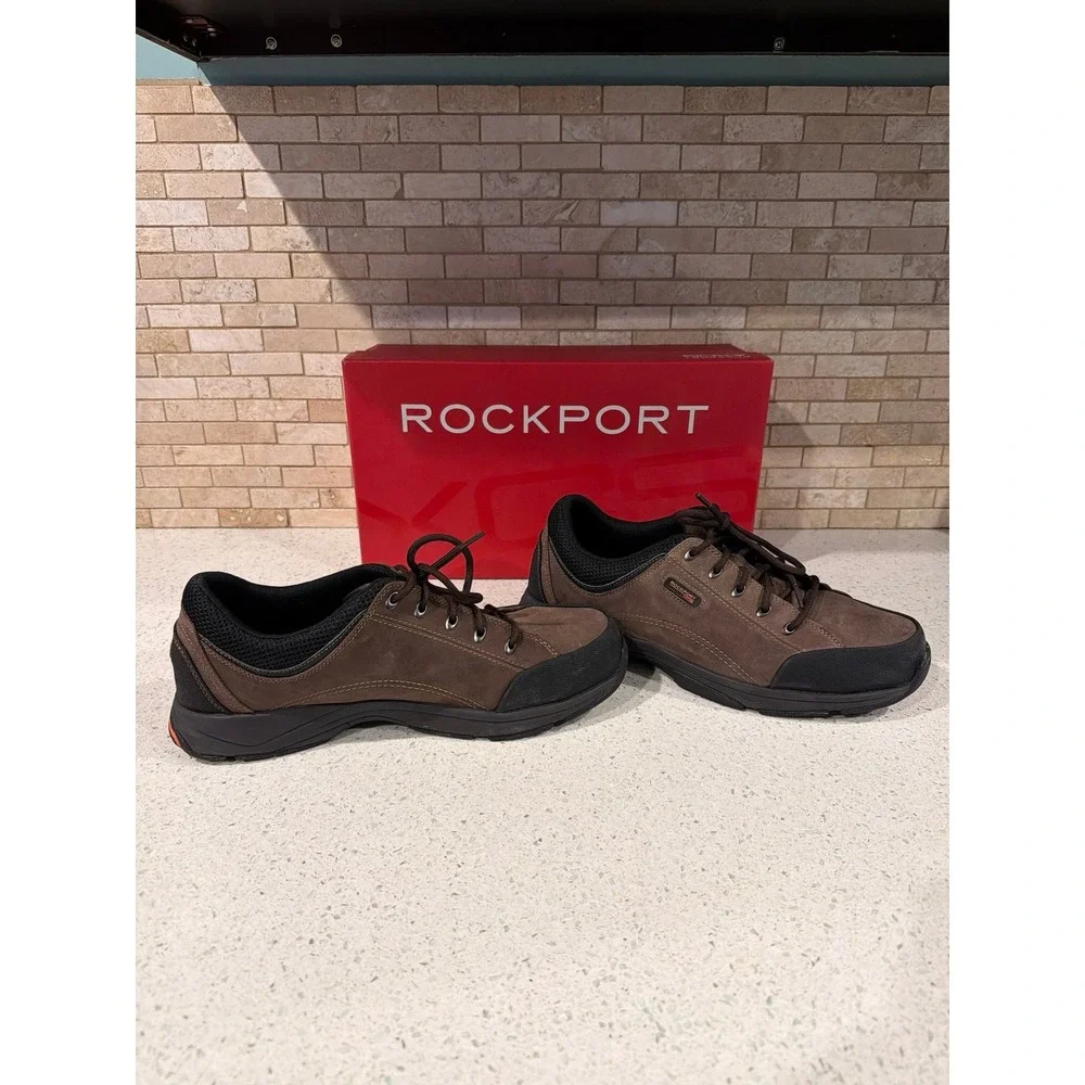 Rockport Chranson Walking Shoes Mens 12‎ Brown Black